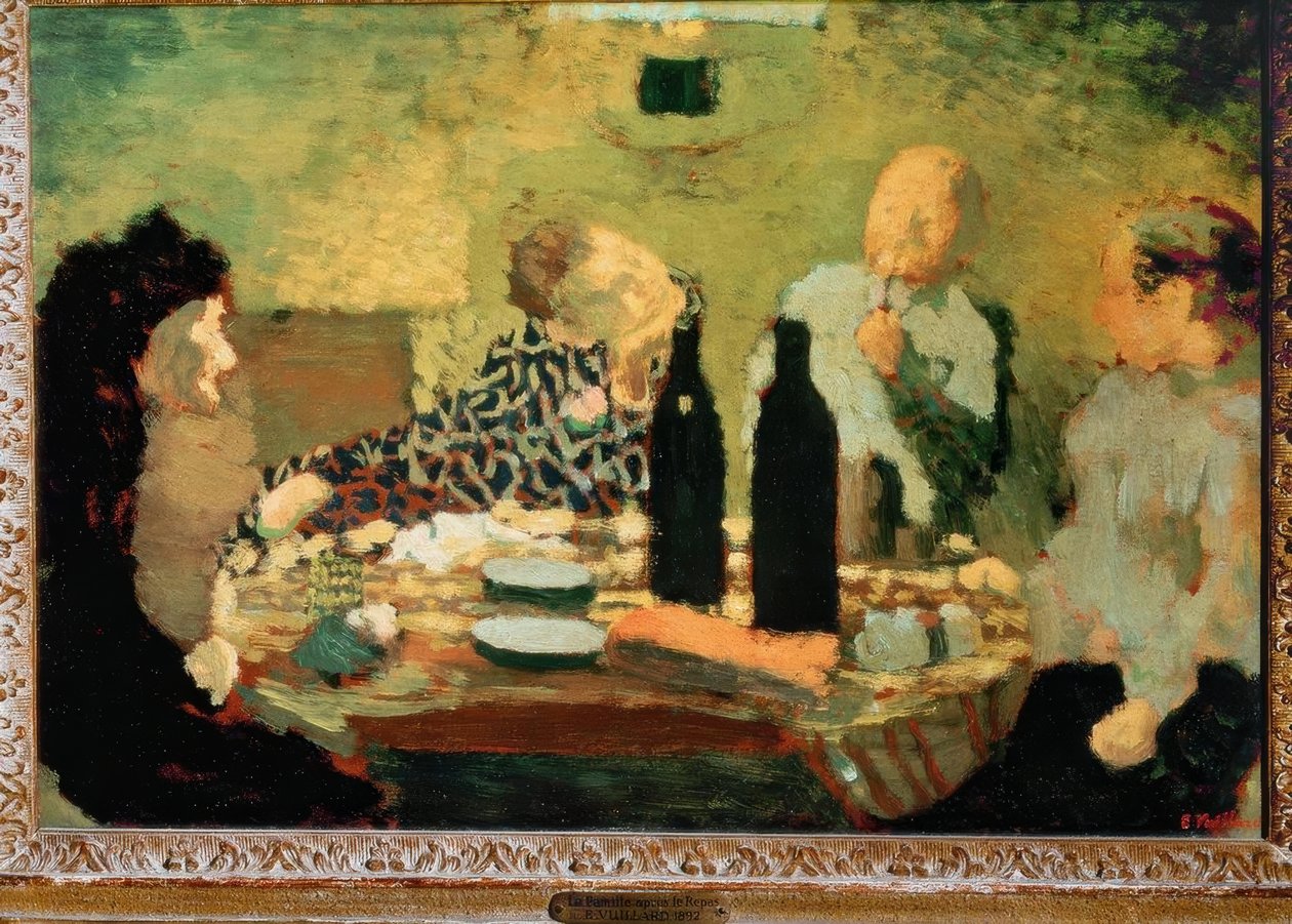 A família após a refeição de Edouard Vuillard