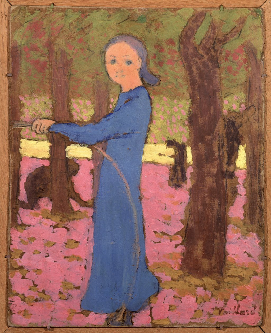 A menina com o aro, cerca de 1891. de Edouard Vuillard