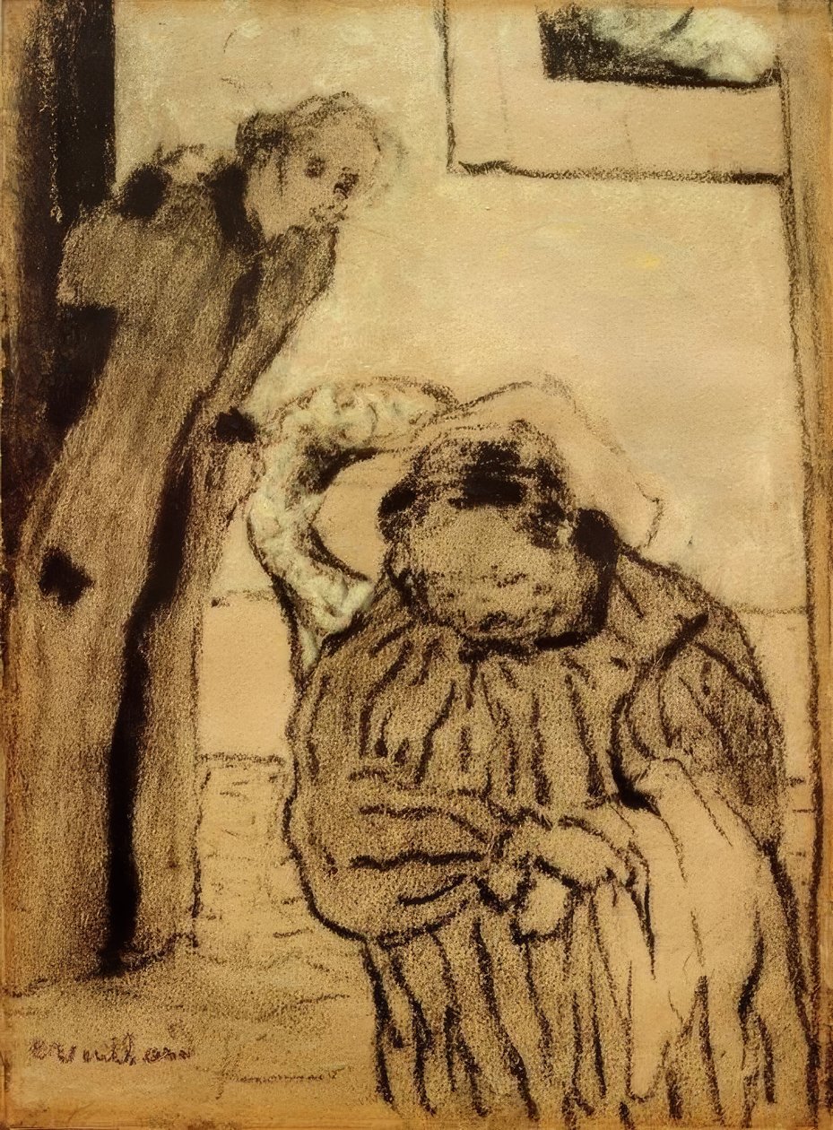 Cochilando ou convalescença de Edouard Vuillard