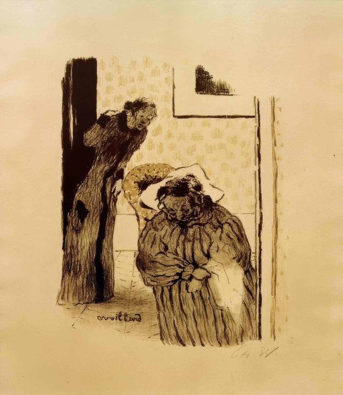 Cochilando ou convalescença de Edouard Vuillard