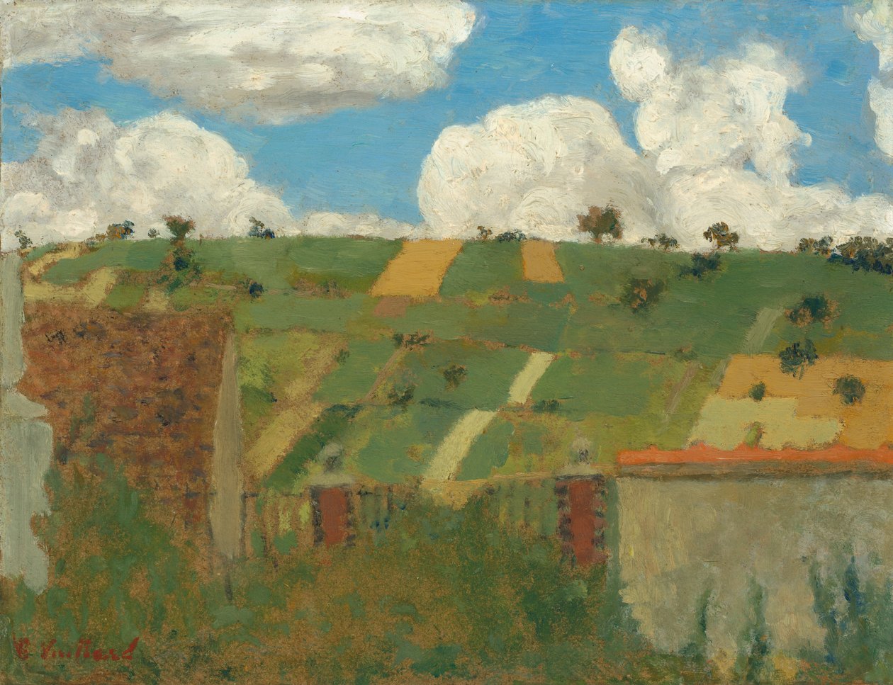 Paisagem da Ile-de-France de Edouard Vuillard