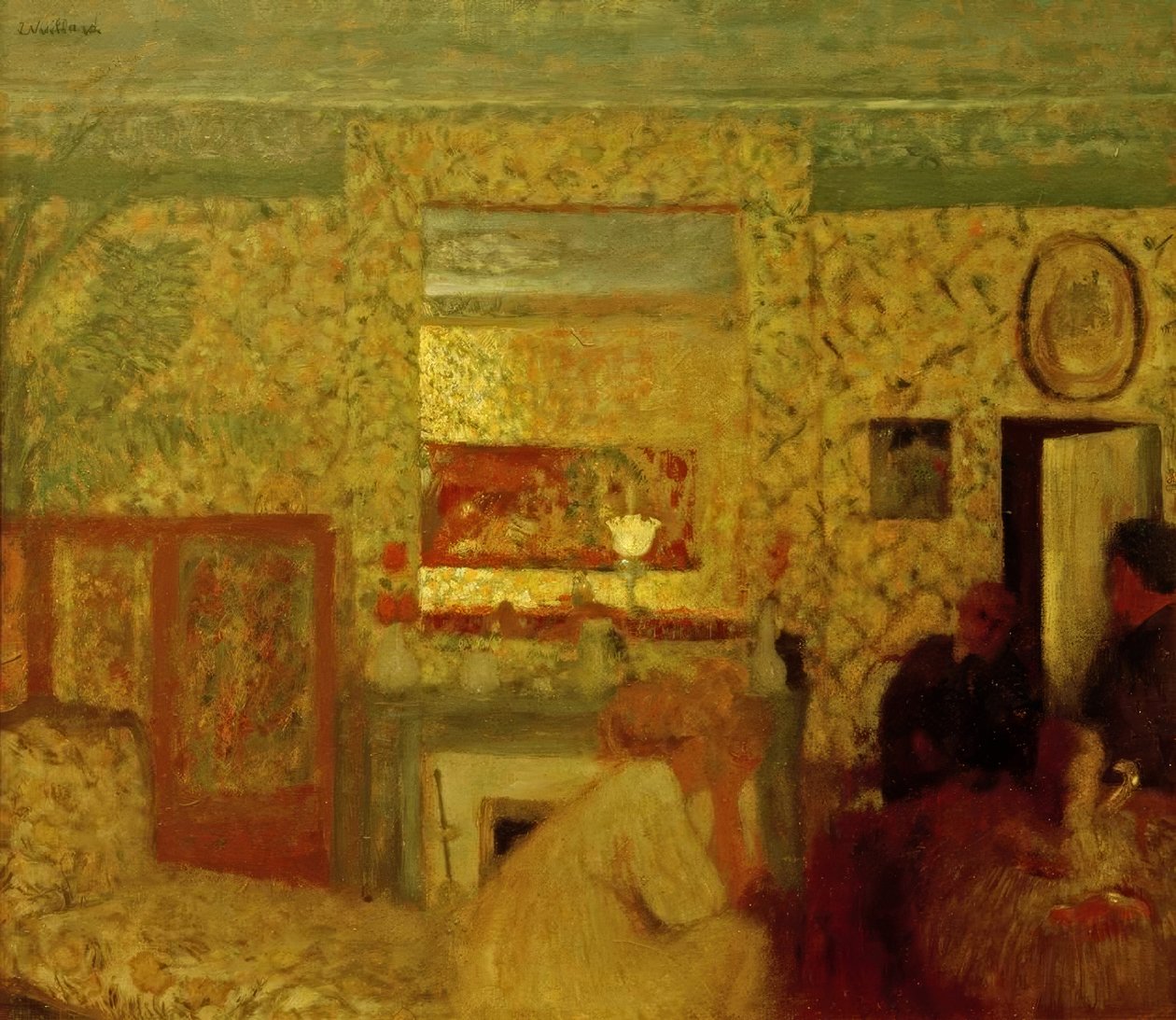 O salão dos Natansons, rue Saint-Florentin de Edouard Vuillard