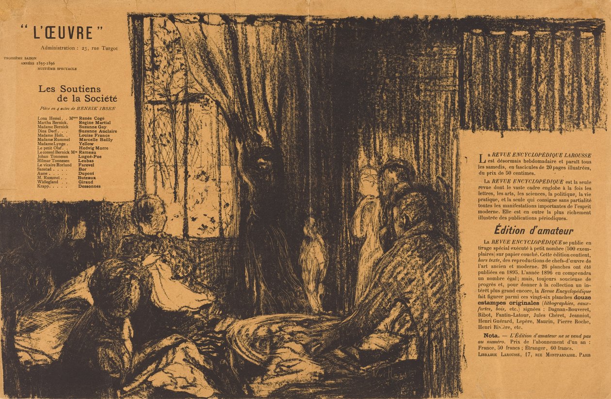 Die Stützen der Gesellschaft de Edouard Vuillard