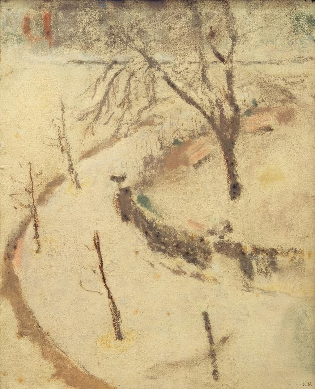 Inverno em Praça Berlioz de Edouard Vuillard