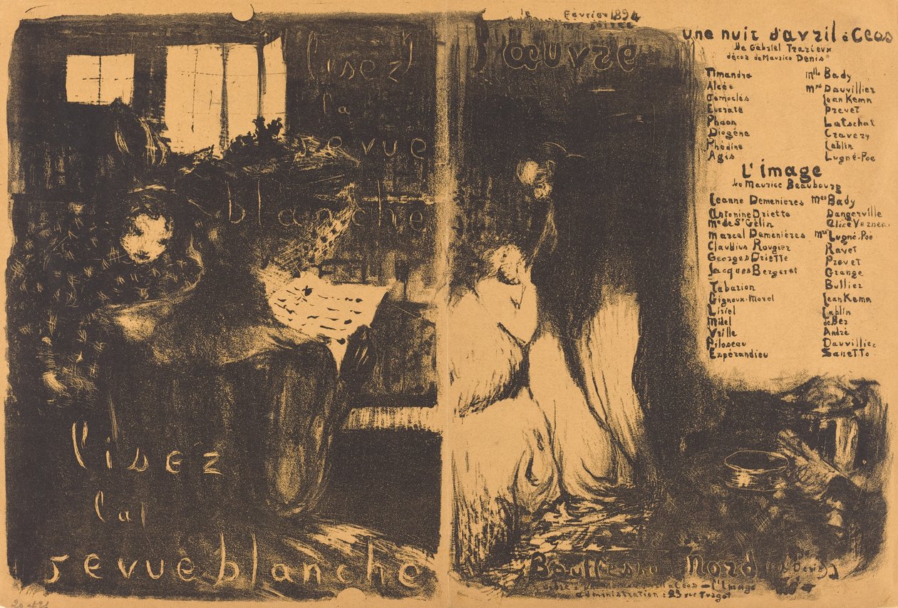 Leia a revisão branca; Uma noite de abril Ceos, A imagem de Edouard Vuillard