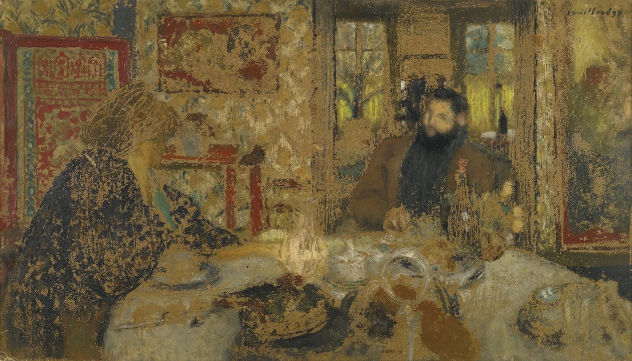 Almoço. Misia e Cipa em Villeneuve, 1897 de Edouard Vuillard