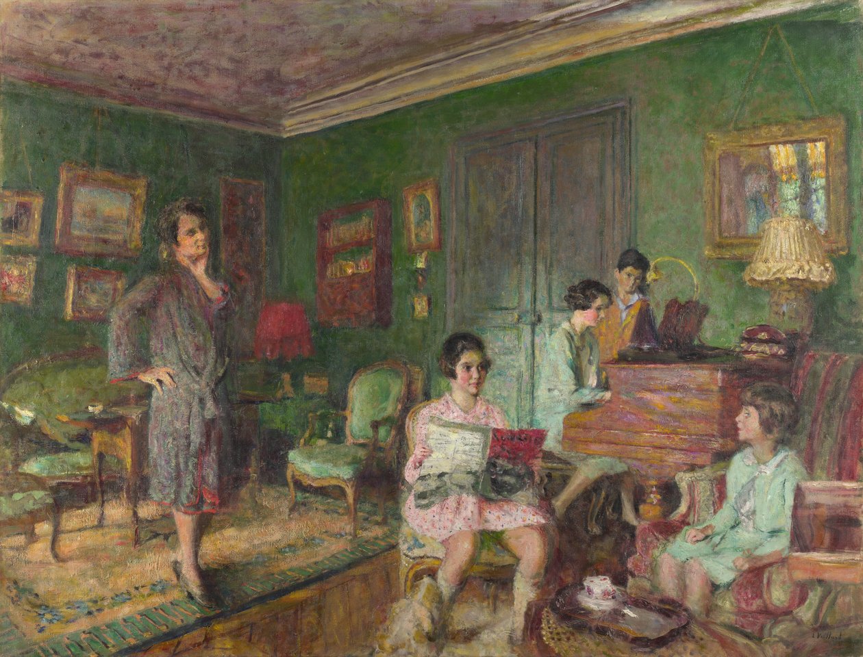 Madame André Wormser e seus Filhos, 1927 de Edouard Vuillard
