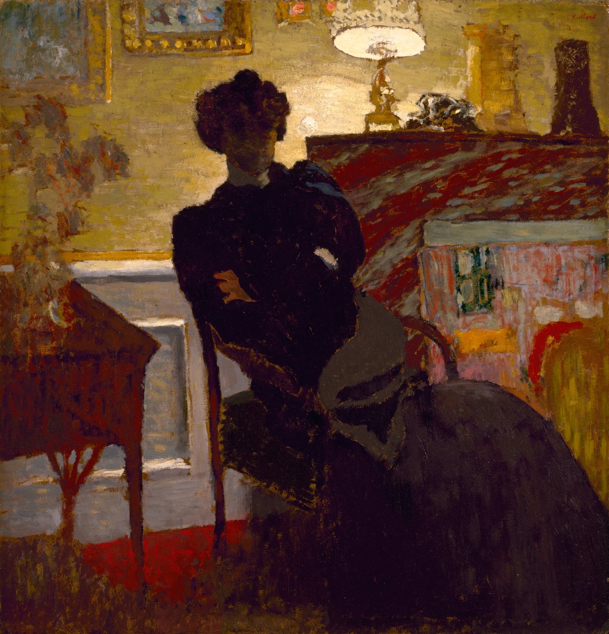 Madame Hessel em casa, c.1908 de Edouard Vuillard