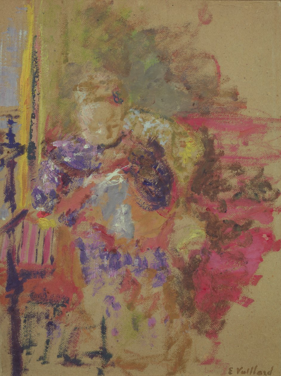 Madame Vuillard Costura, c.1905 de Edouard Vuillard