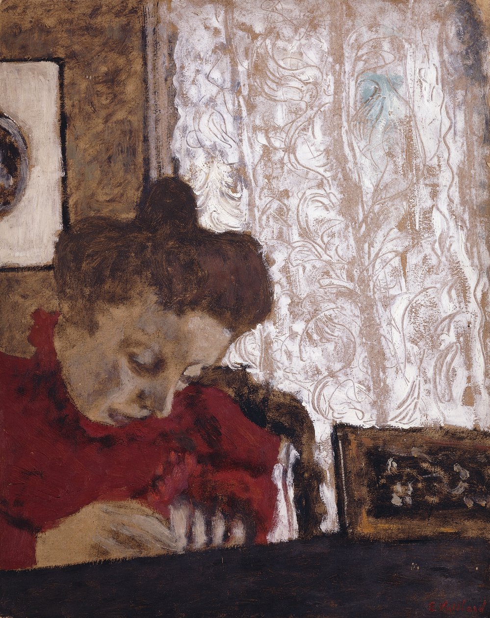 Escrita de Marie Vuillard; Escrita de Marie Vuillard, c.1895 de Edouard Vuillard