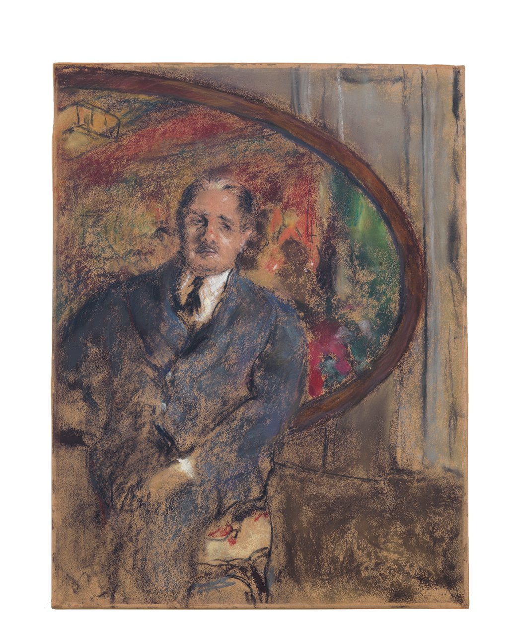 Monsieur Bénard em frente ao "Le Grand Teddy", 1931 de Edouard Vuillard