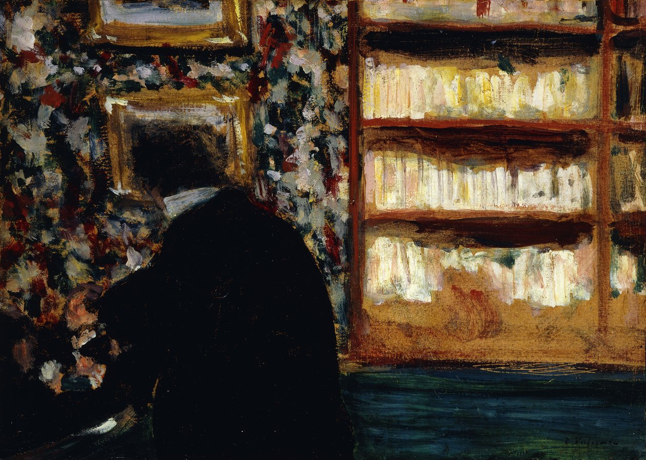 Monsieur Natanson na Biblioteca de Edouard Vuillard