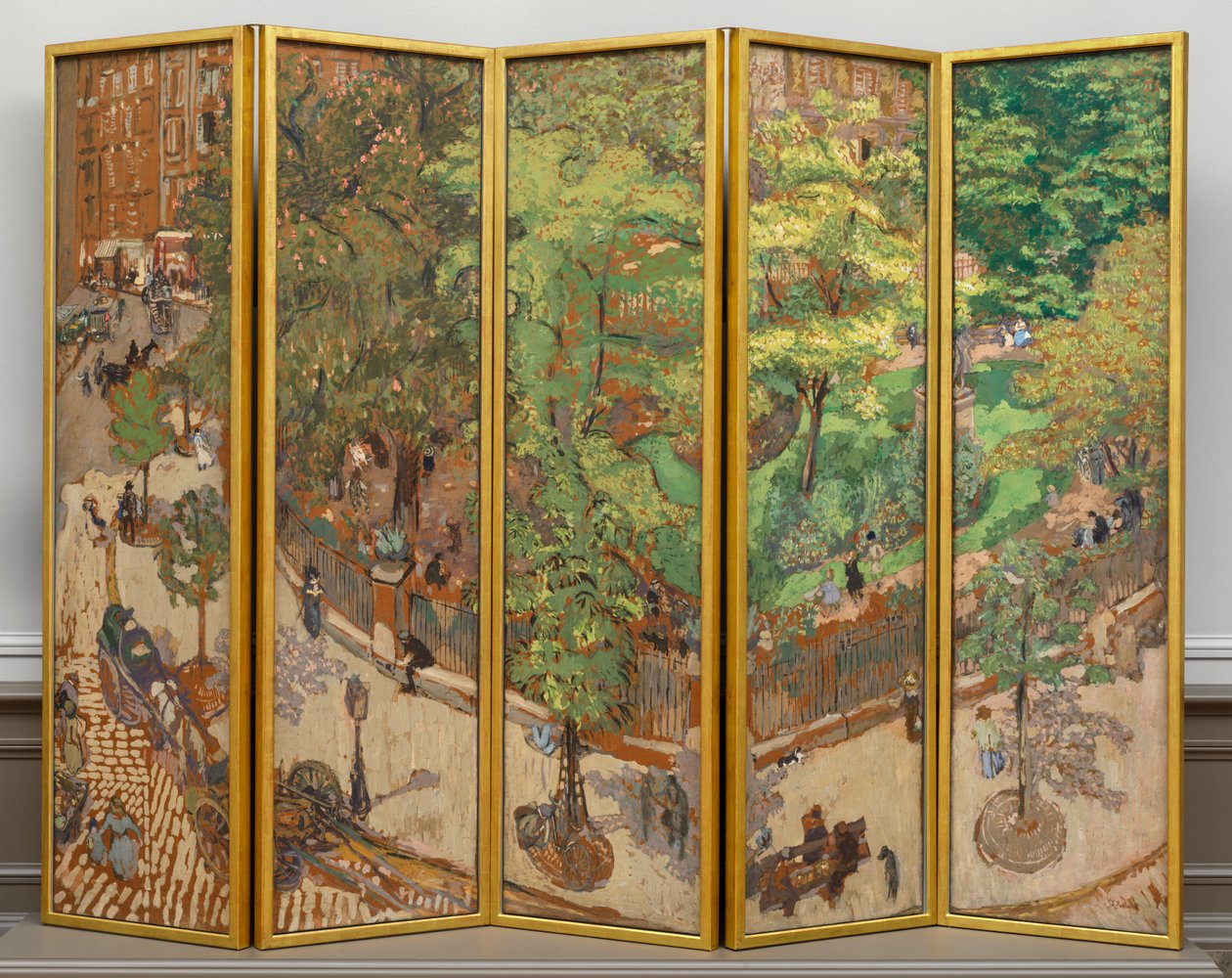 Praça Ventimiglia de Edouard Vuillard