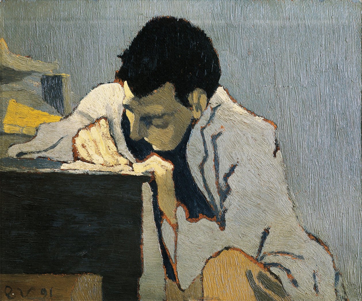 Retrato de Aurelien Lugne-Poe. Pintura de Edouard VUILLARD (1868-1940) de Edouard Vuillard