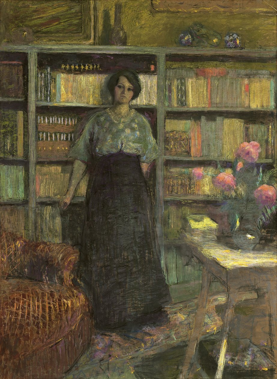 Retrato de Mademoiselle Jacqueline Fontaine, 1911; 1932 de Edouard Vuillard