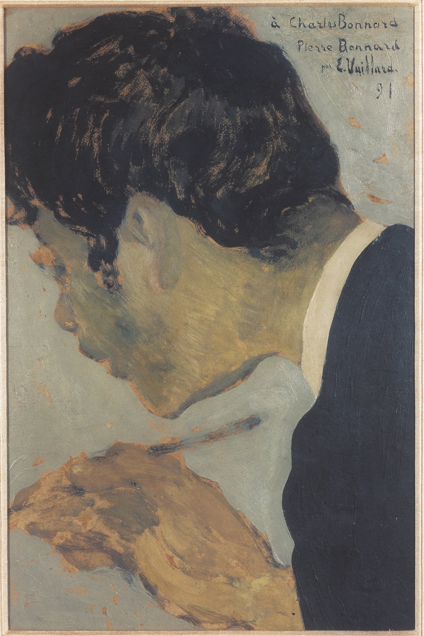 Retrato de Pierre Bonnard 1867-1947, 1891 de Edouard Vuillard