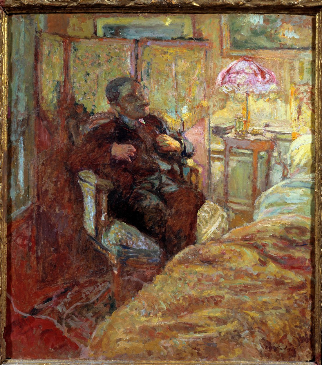Retrato do escritor francês Romain Coolus (1868 - 1952) de Edouard Vuillard