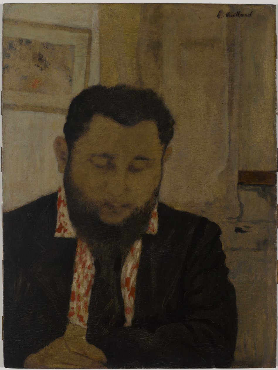 Retrato de Thadée Natanson, 1897 (óleo sobre papelão montado no painel) de Edouard Vuillard