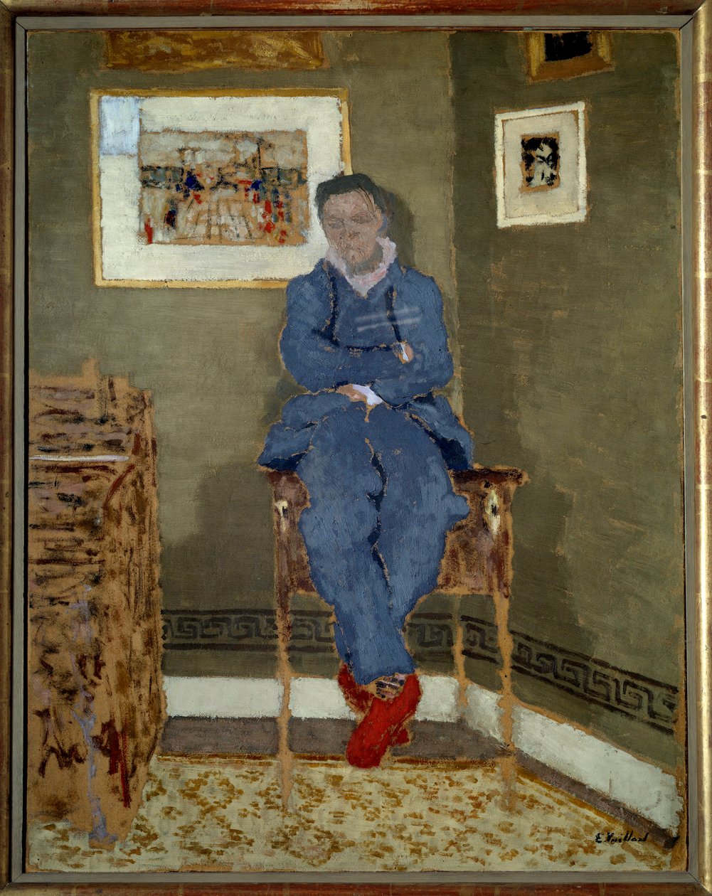 Retrato do Pintor Félix Vallotton (1865-1925) de Edouard Vuillard
