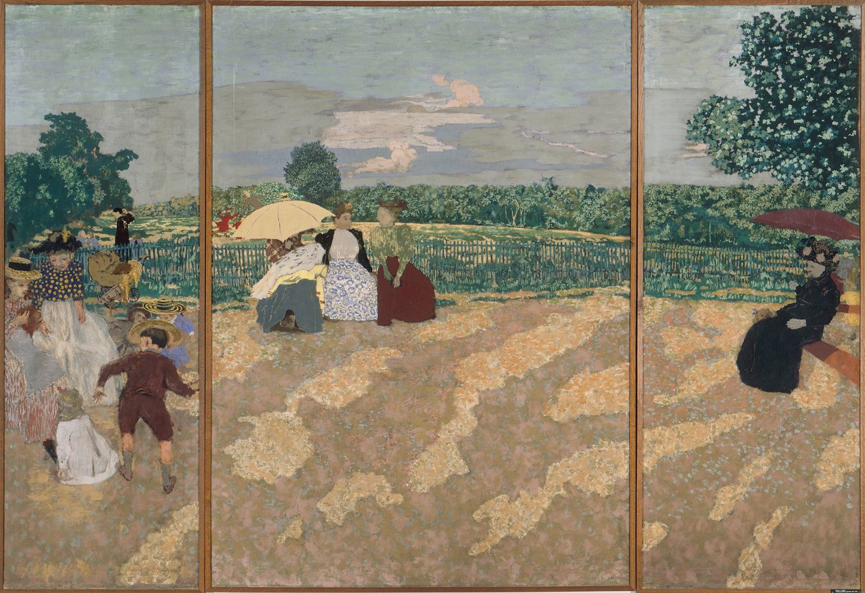 Jardins públicos, 1894 de Edouard Vuillard