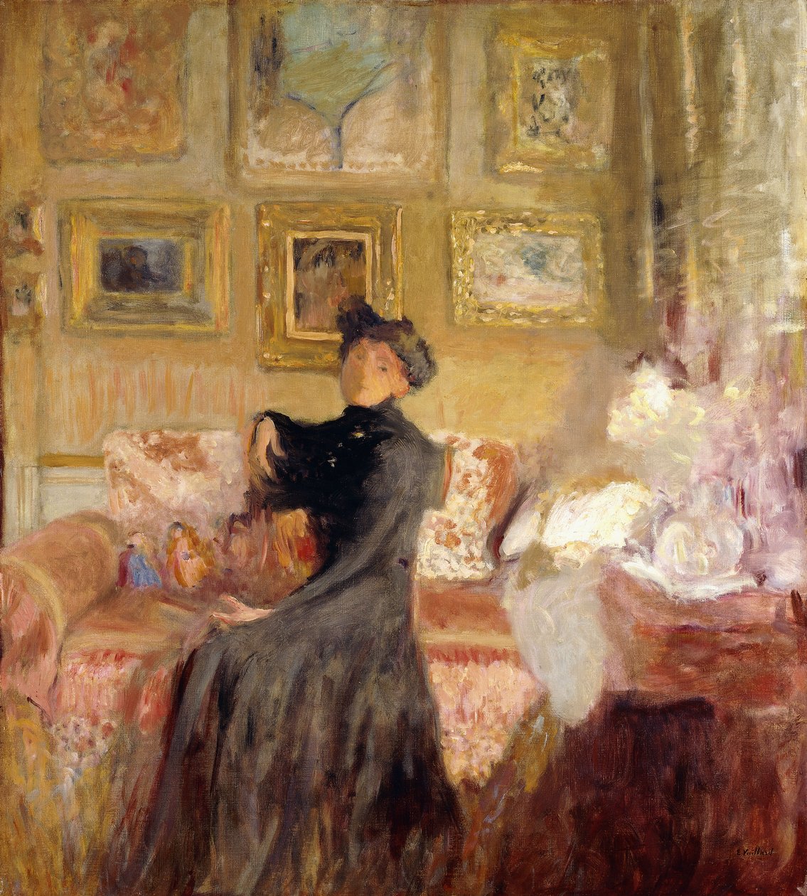 Sofá vermelho; Le Divan Rouge, c.1905 de Edouard Vuillard