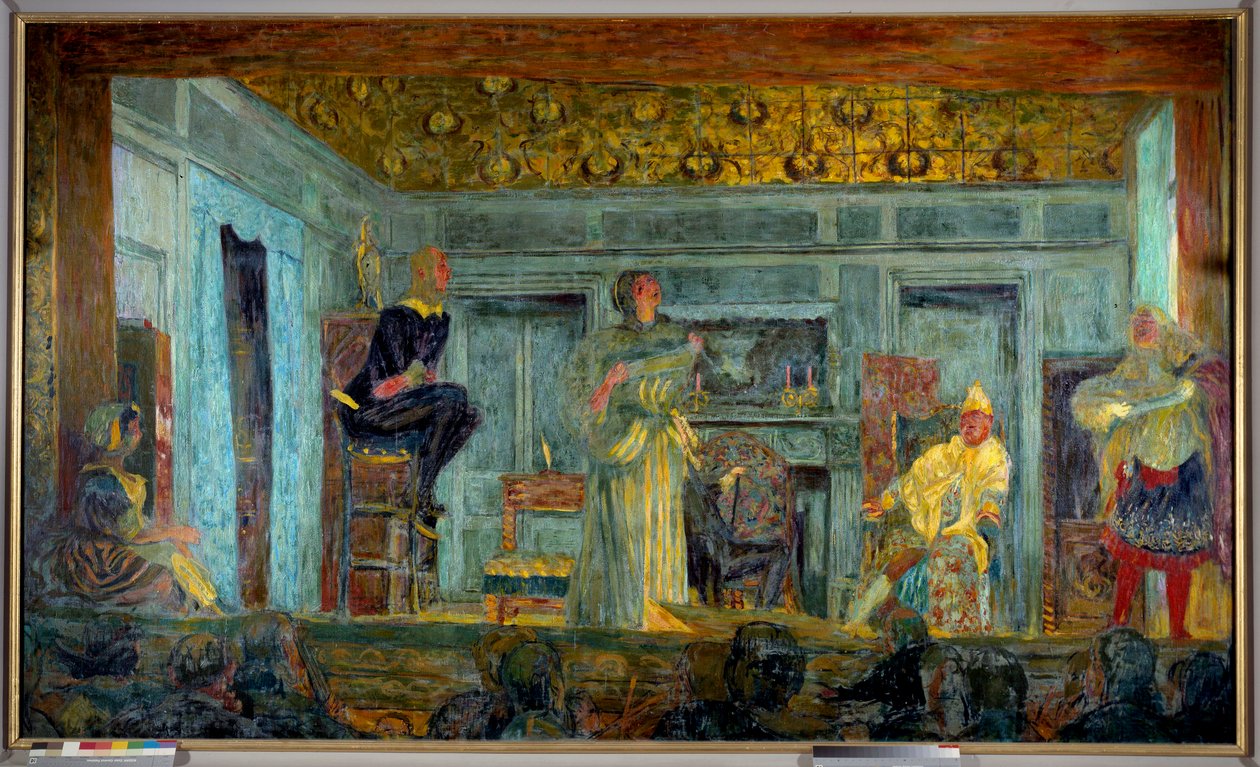 Representação da peça "Le malade imaginaire" de Jean Baptiste Poquelin dit Moliere (1622-1673) de Edouard Vuillard