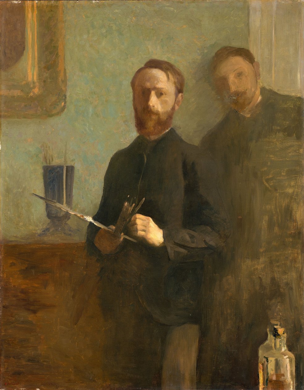 Auto-retrato com Waroquy, 1889 de Edouard Vuillard