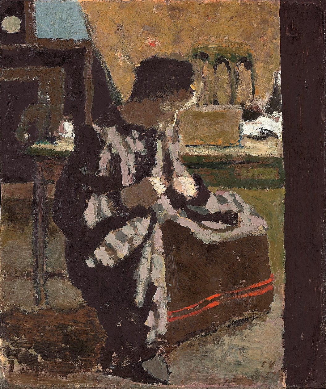 De costura; La couture, c.1893 de Edouard Vuillard