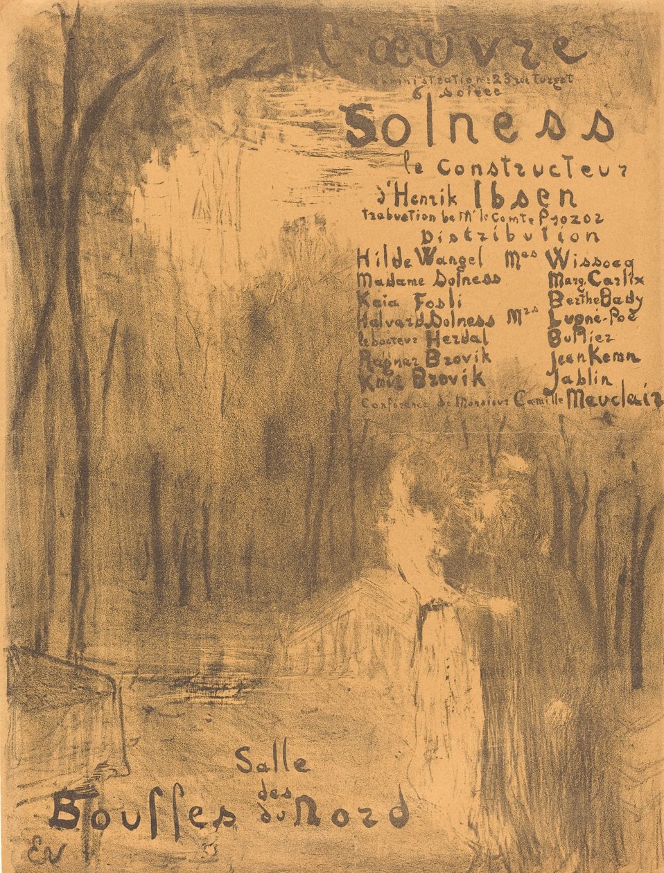 Solness the Builder, 1894. de Edouard Vuillard