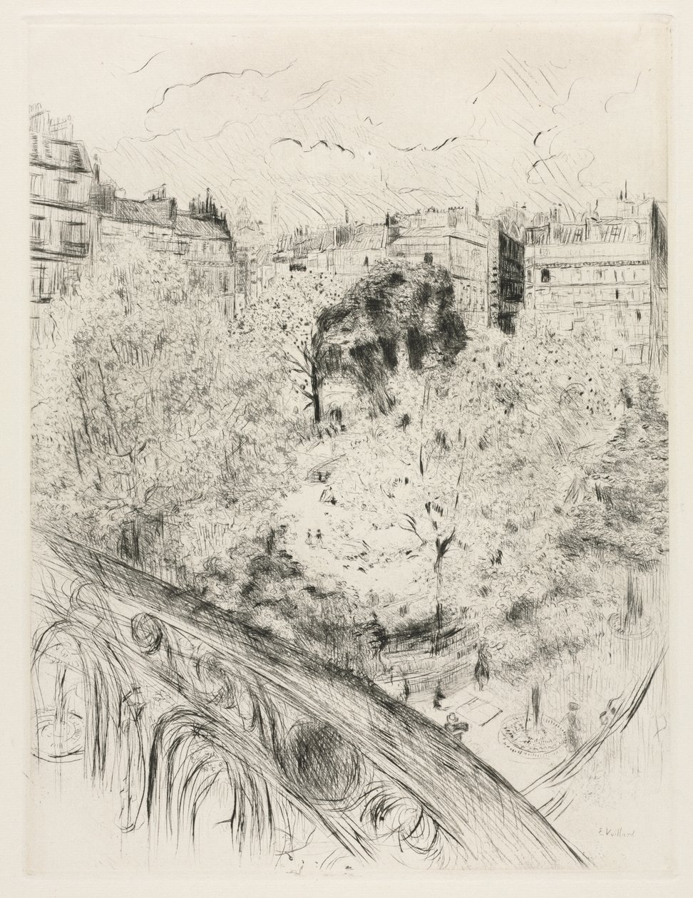 Praça Ventimiglia de Edouard Vuillard