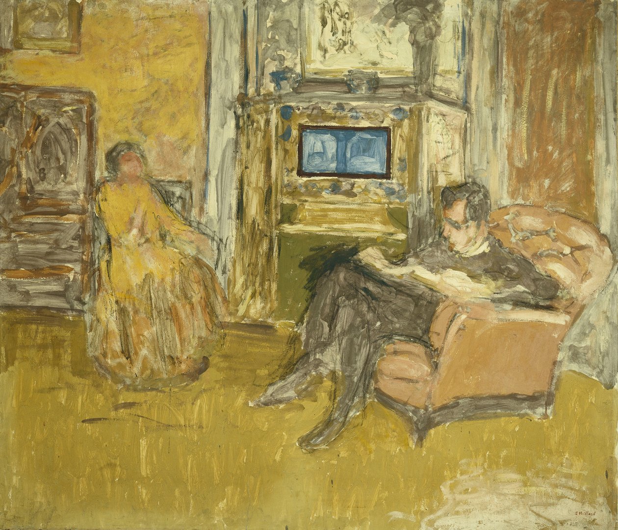 Estudo para um retrato de Mr, c.1916 de Edouard Vuillard