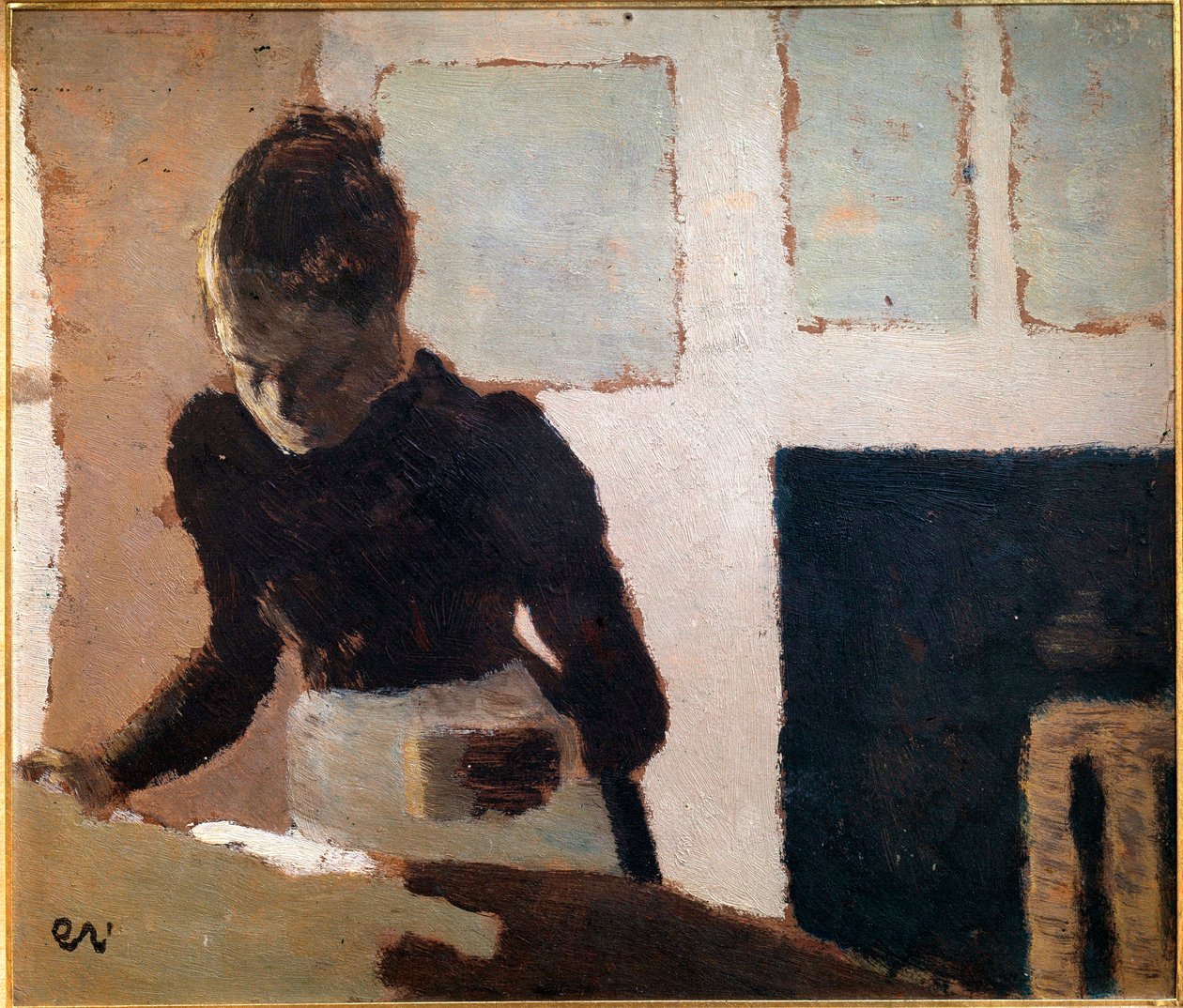 A engomadeira do século XX (óleo sobre tela) de Edouard Vuillard