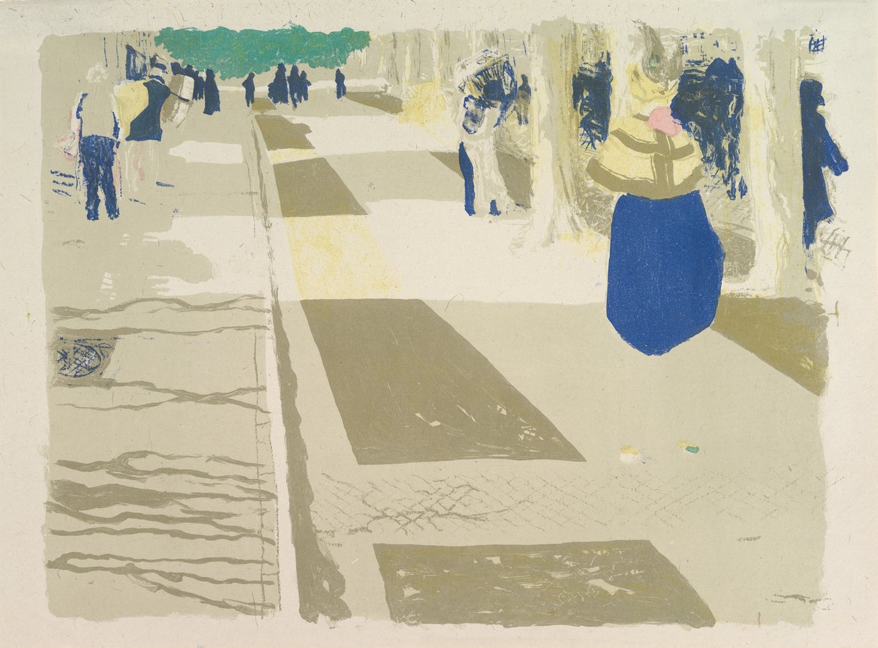 A Avenida, da série Landscapes and Interiors de Edouard Vuillard