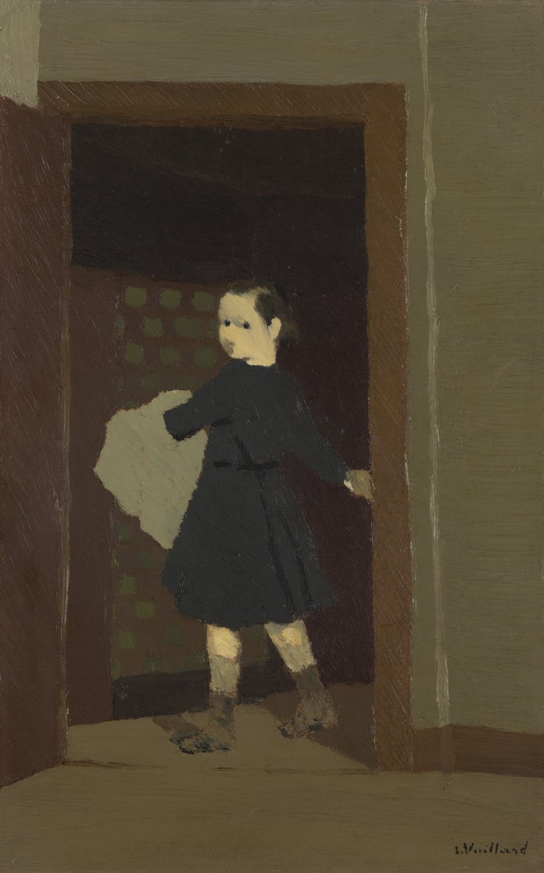 A criança na porta, 1891-92 de Edouard Vuillard