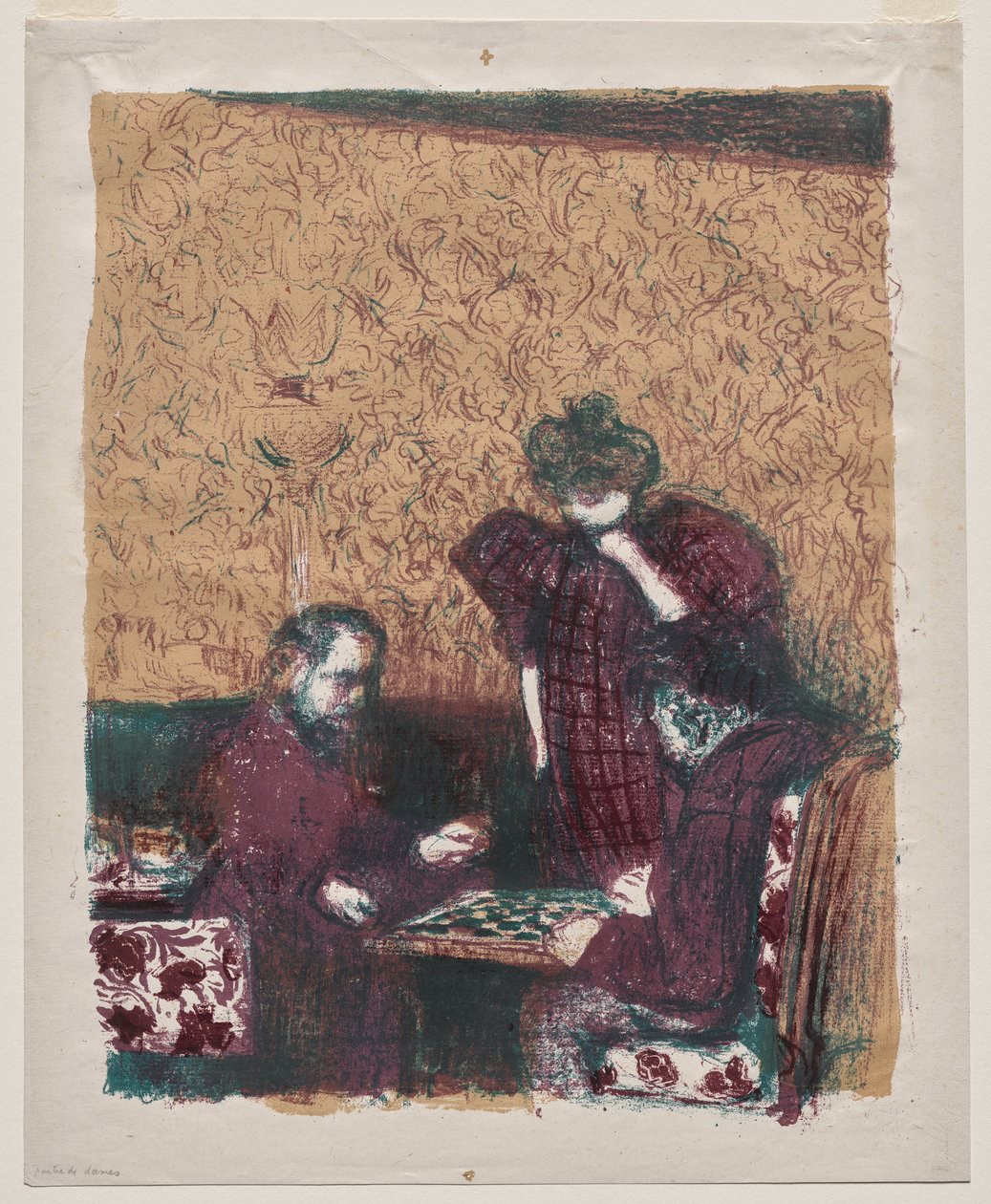 O jogo de damas de Edouard Vuillard