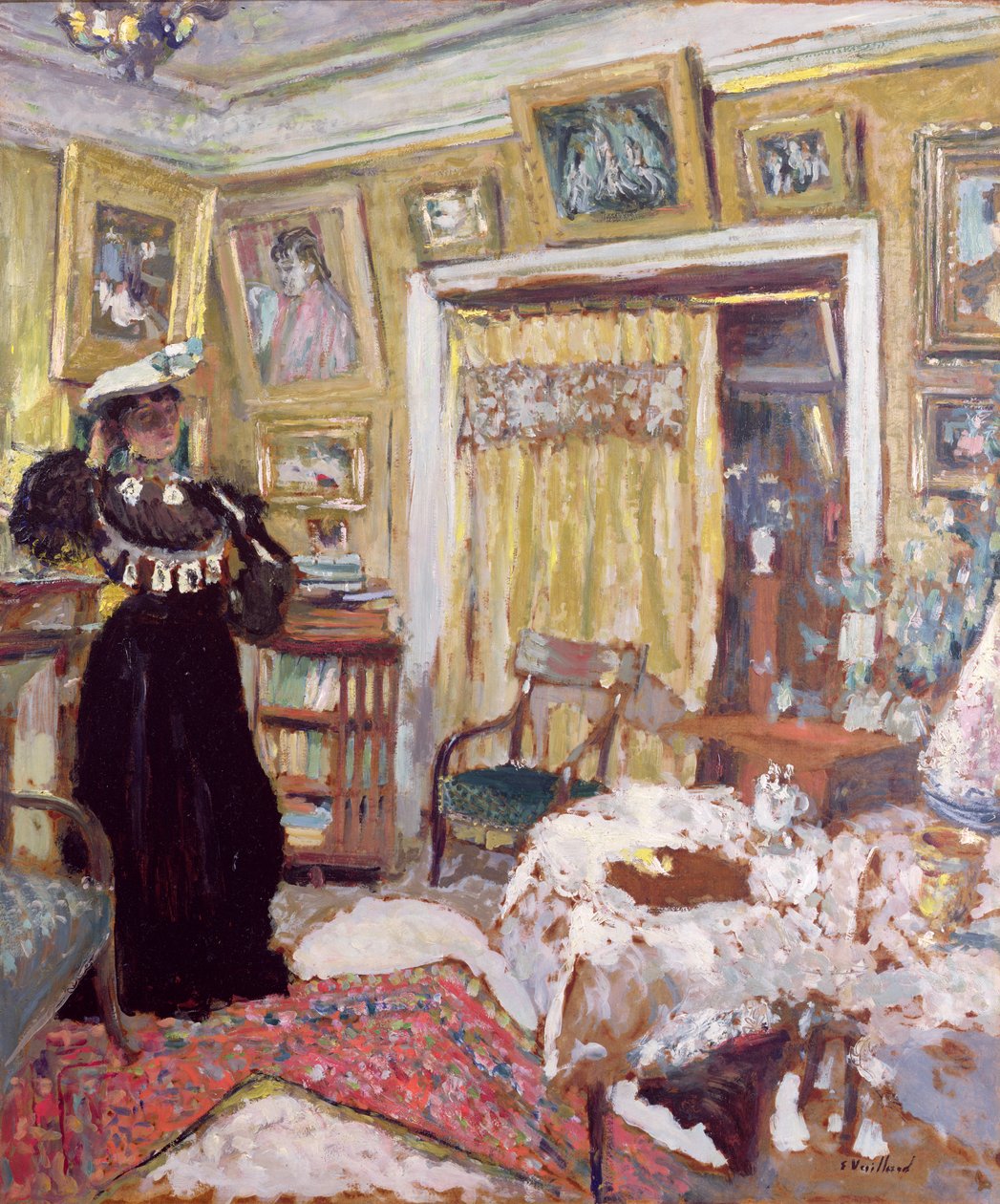 O Salão Hessel, Rue de Rivoli, 1901 de Edouard Vuillard