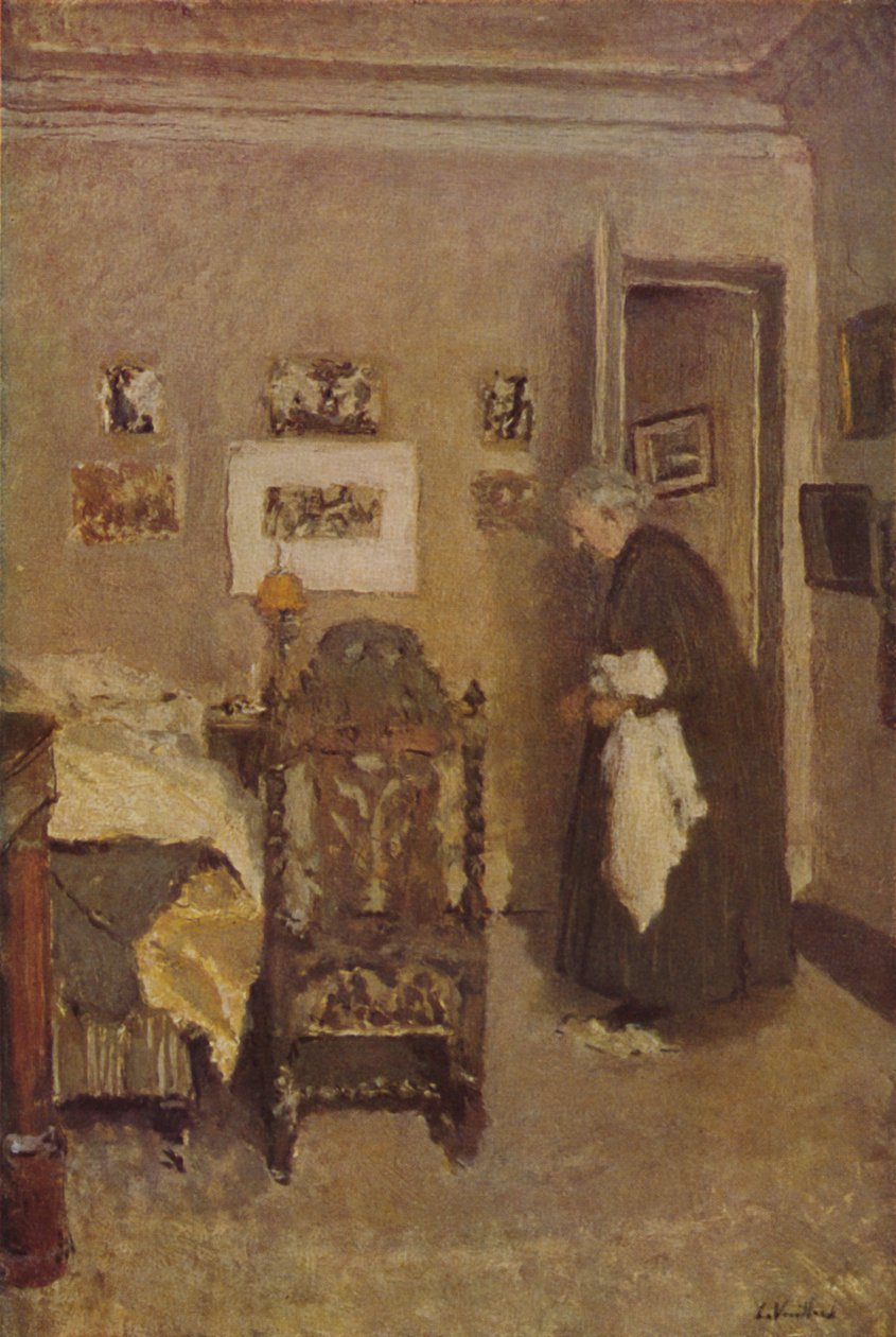 A governanta Aproximadamente 1925, c1925, 1946 de Edouard Vuillard