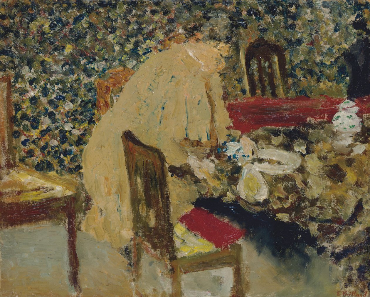 O almoço; Almoço, c.1895 de Edouard Vuillard