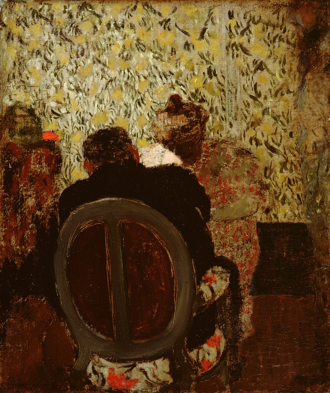 The Manicure, 1897 (óleo no cartão) de Edouard Vuillard