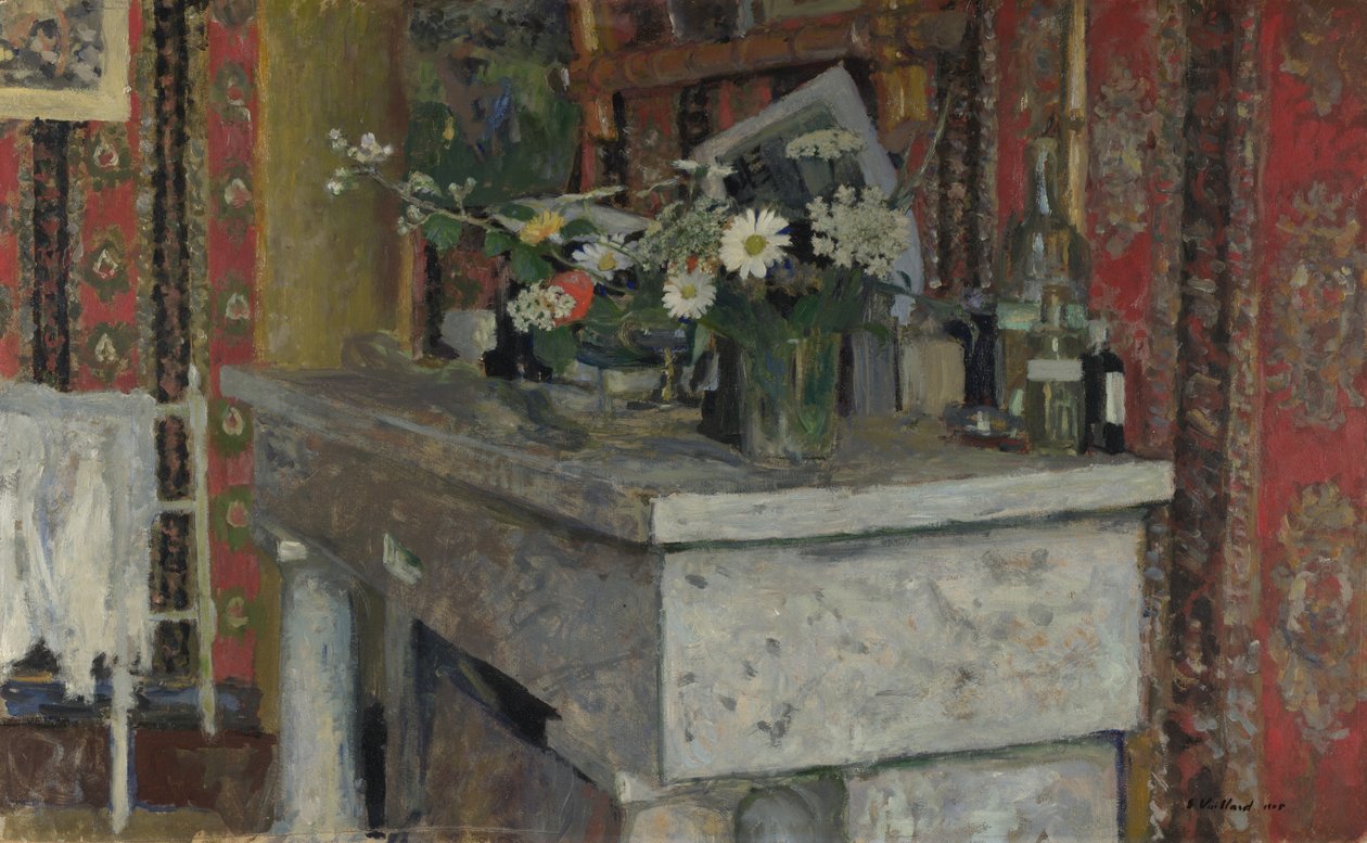 A lareira A chaminé, 1905 de Edouard Vuillard