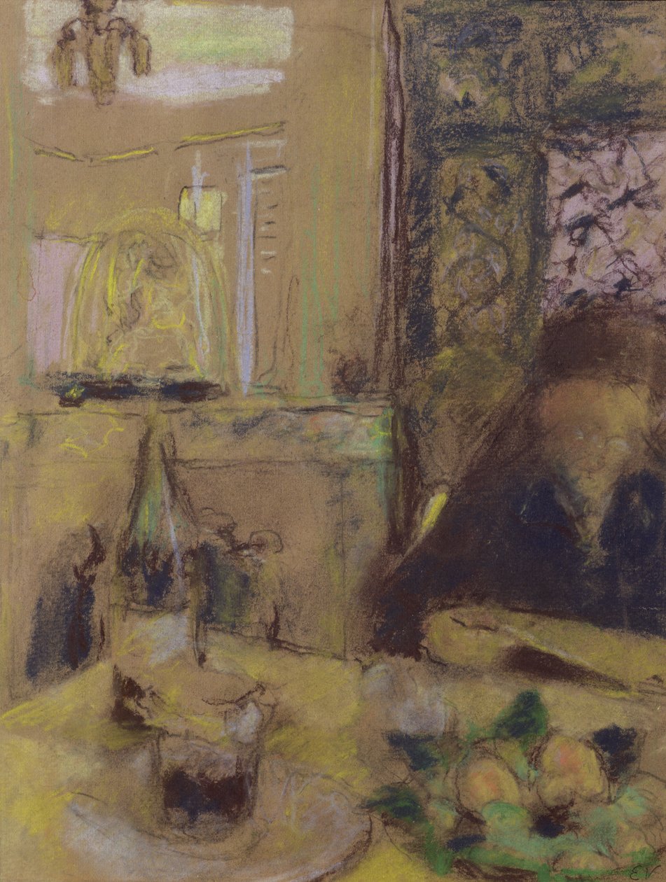 A Mãe da Leitura Artística (pastel) de Edouard Vuillard