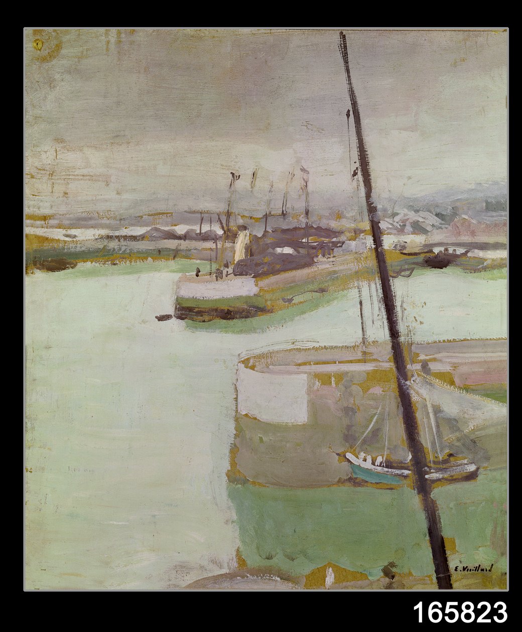 O porto de Honfleur, 1919 de Edouard Vuillard