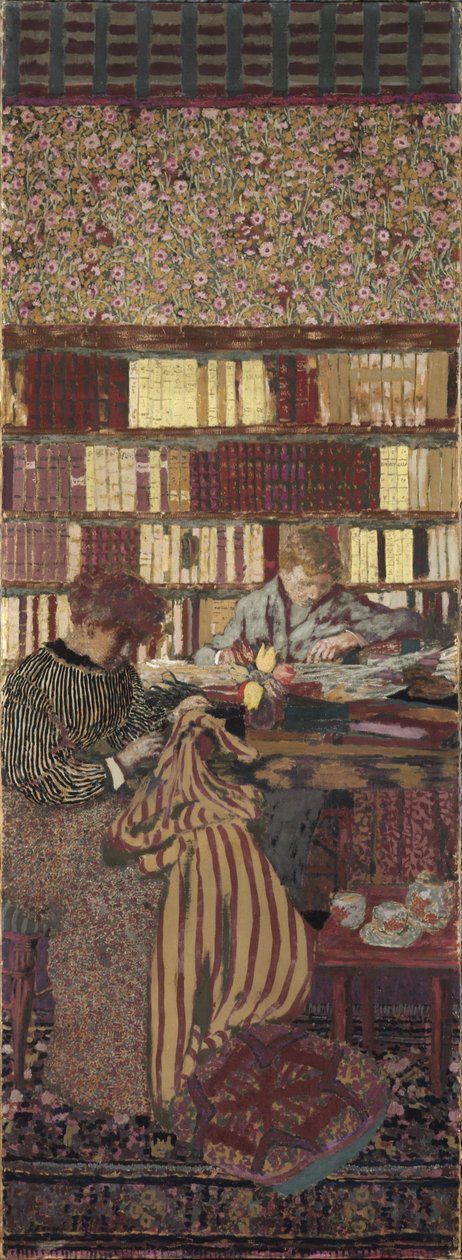 A privacidade. Decoração para a Biblioteca do Dr. Vaquez de Edouard Vuillard