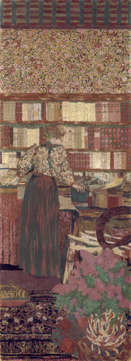 A privacidade. Decoração para a Biblioteca do Dr. Vaquez de Edouard Vuillard