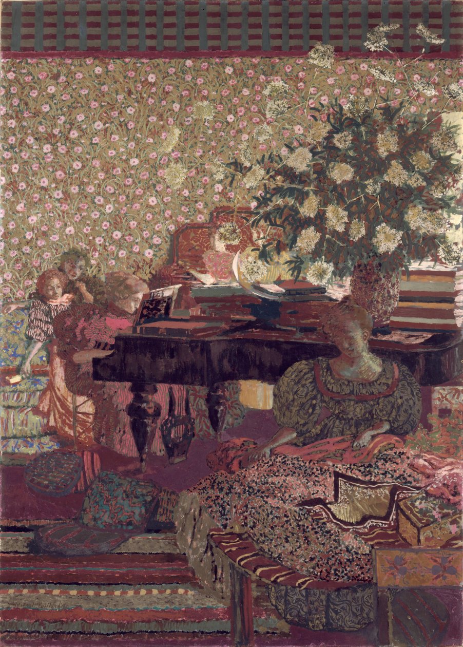 A privacidade. Decoração para a Biblioteca do Dr. Vaquez de Edouard Vuillard