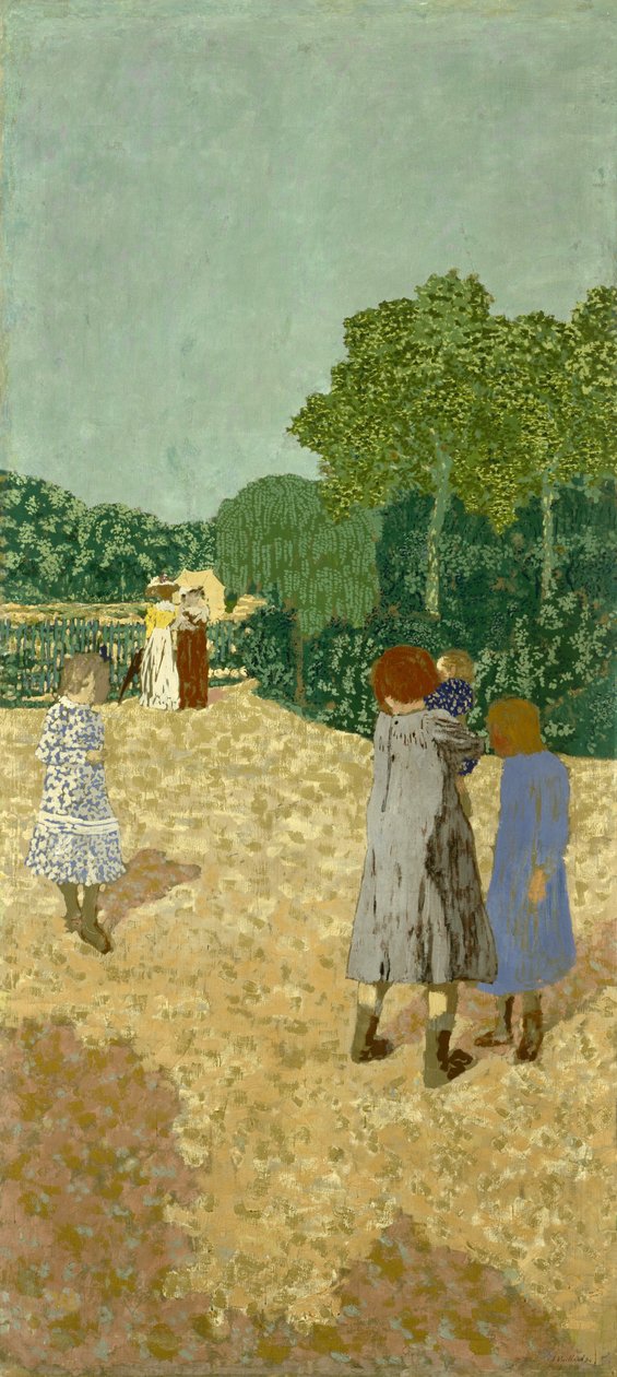 The Promenade, 1894 (indisposição na lona) de Edouard Vuillard