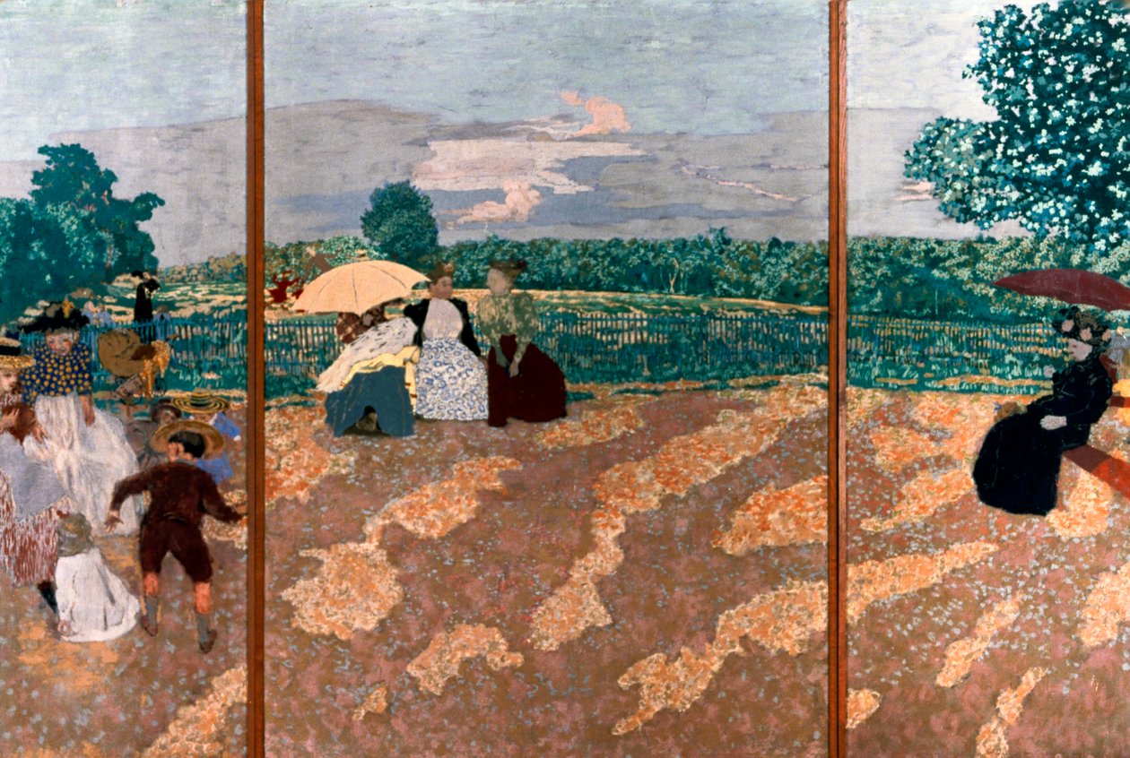 O detalhe dos jardins públicos, 1894 de Edouard Vuillard