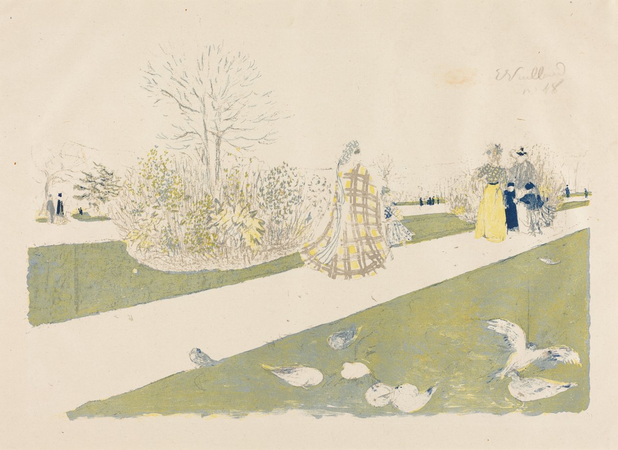 O jardim das Tulherias de Edouard Vuillard