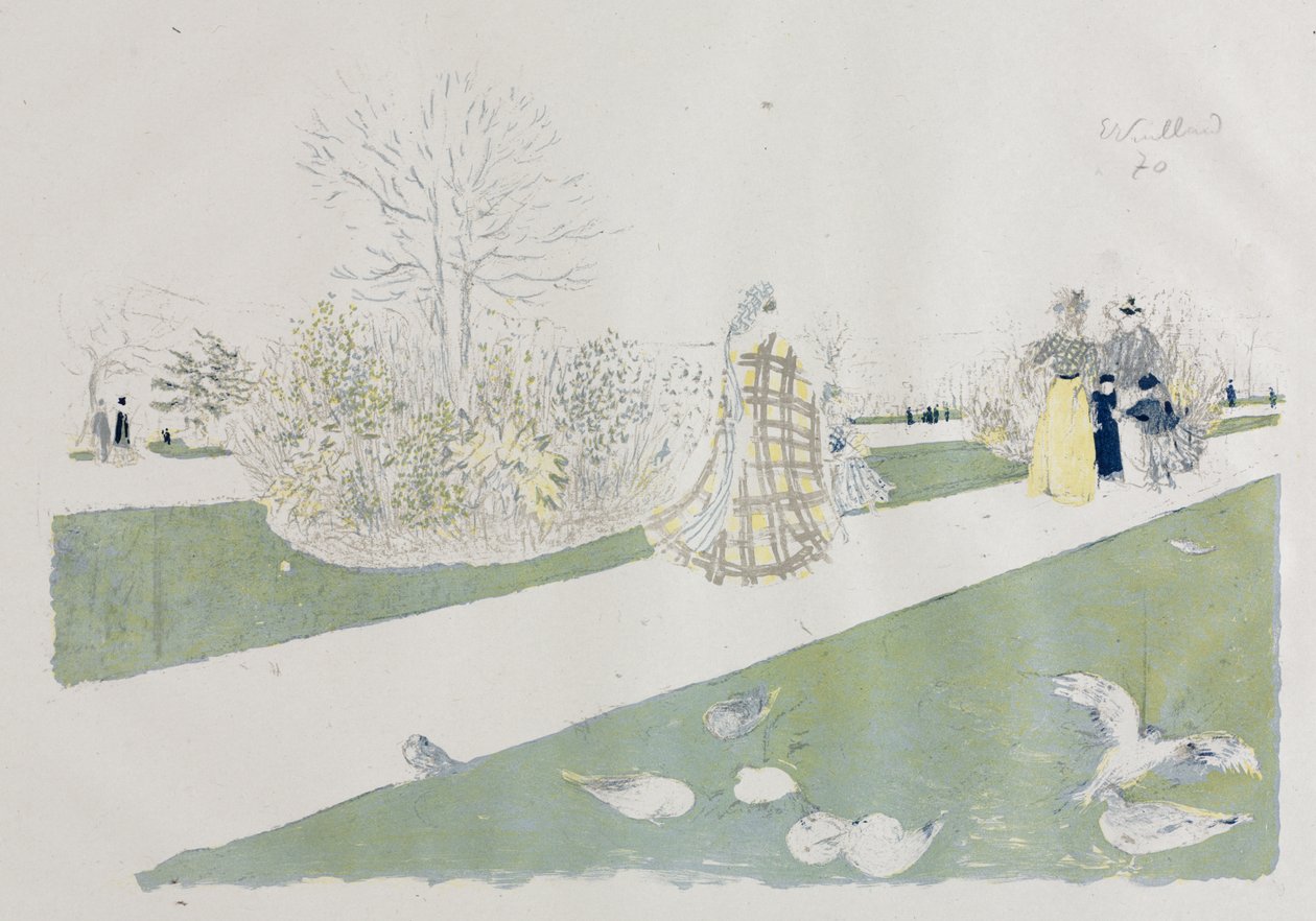 O Jardim das Tulherias de Edouard Vuillard