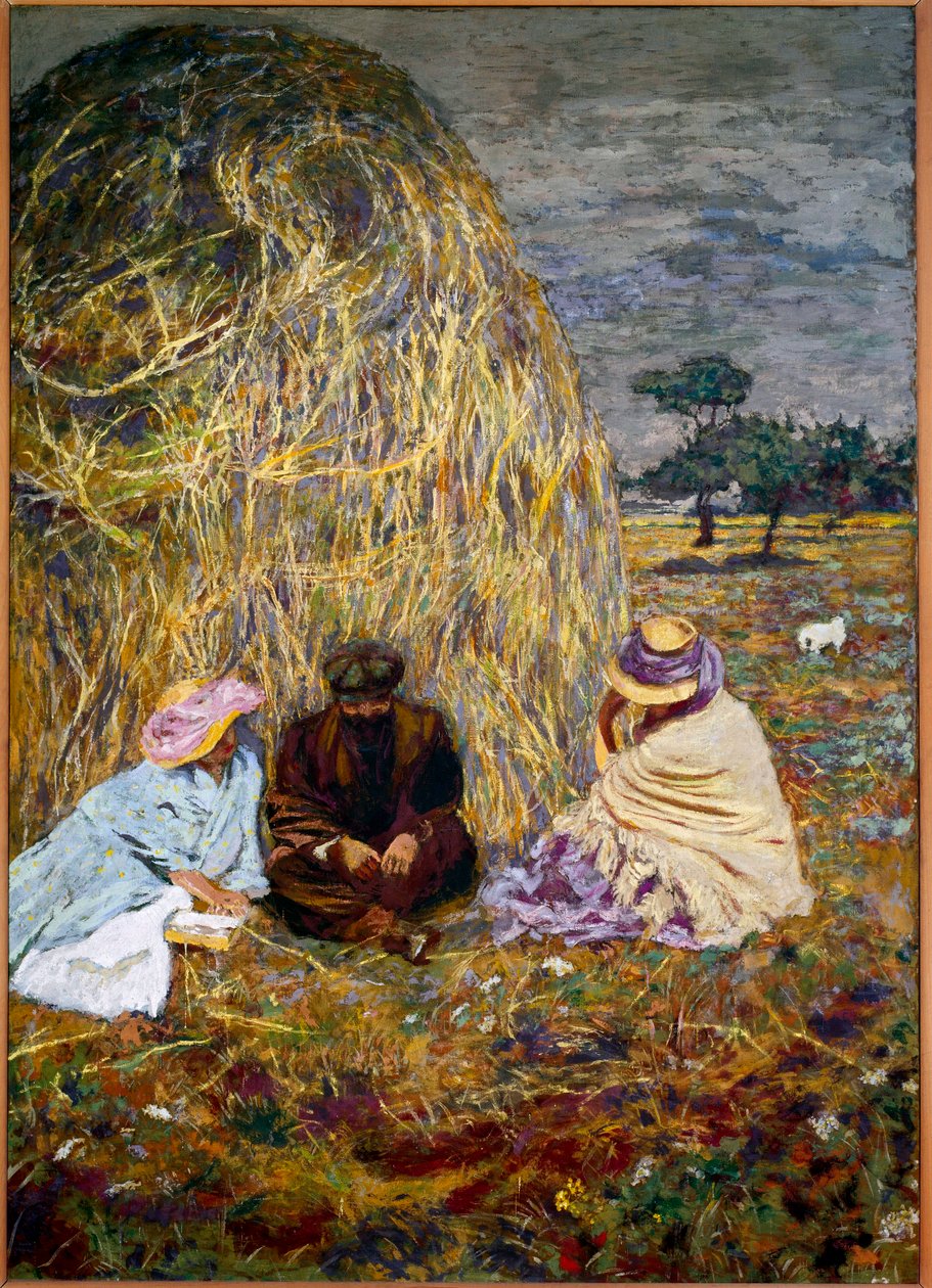 A roda dos três caminhantes de Edouard Vuillard